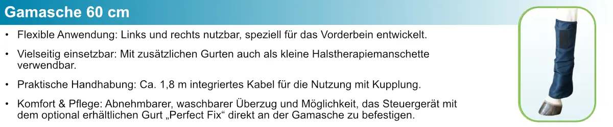Gamasche 60 cm Beschreibung